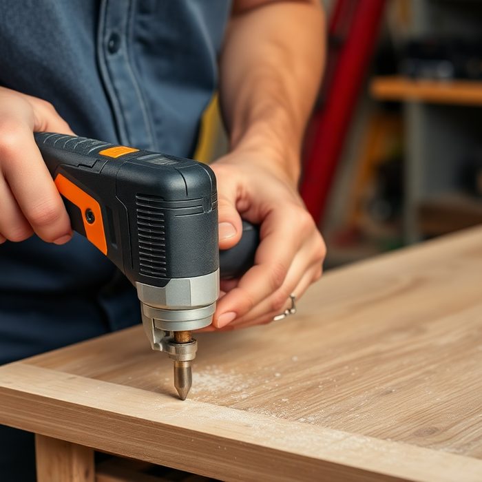 A ENGINEER OR DIYER HANDHOLD THE HANMATEK POWER TOOLS