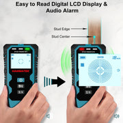 HANMATEK SF4 Wall Scanner with digital LCD display for stud detection and audio alarm