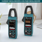 HANMATEK clamp oscilloscope multimeter for measuring current and voltage with LCD display