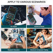 HANMATEK® handheld oscilloscope for electronics used in car repair, appliance repair, and education