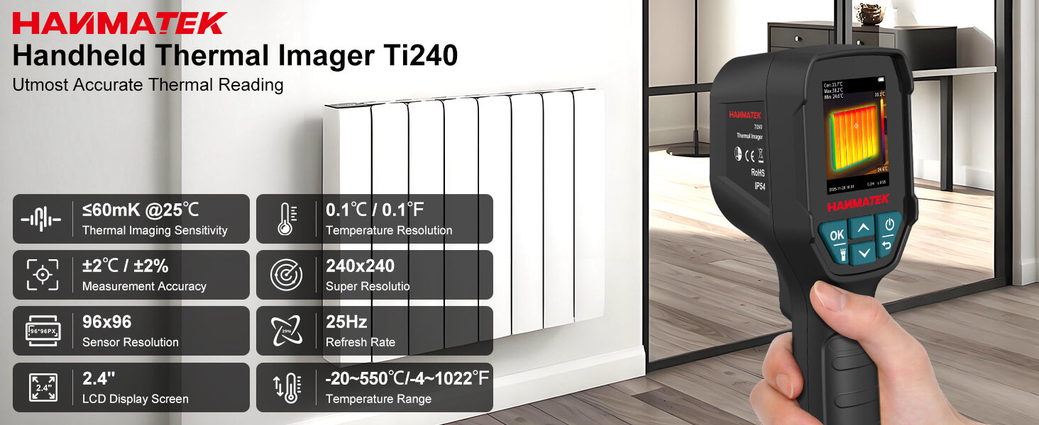 Why Professionals Trust the HANMATEK Ti240 Thermal Camera