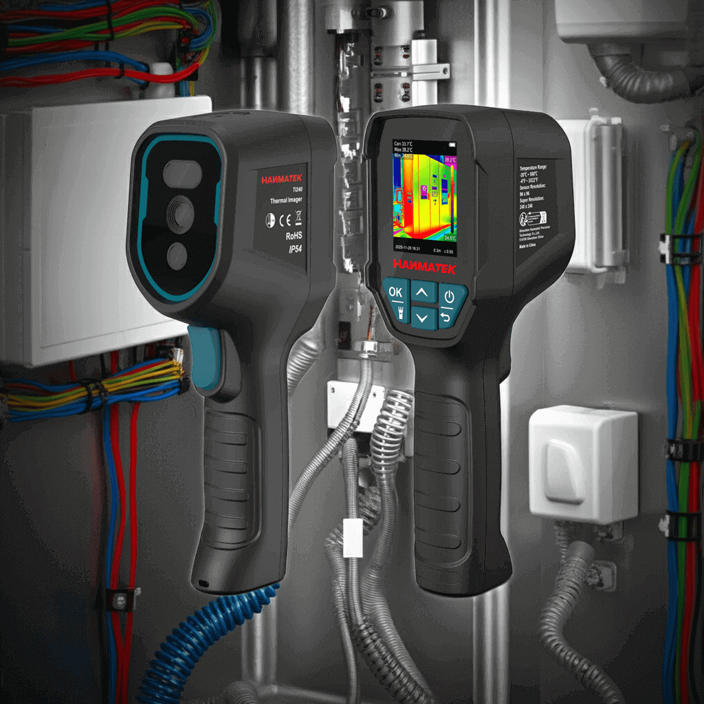 Hanmatek Ti240 Thermal Camera Helps Detect Electrical & HVAC Problems