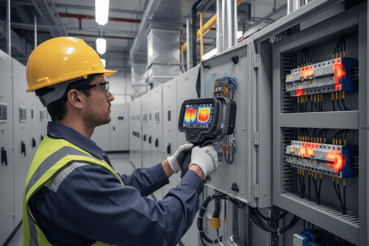 Thermal Camera for Predictive Maintenance | HANMATEK TI240 — Hanmatek