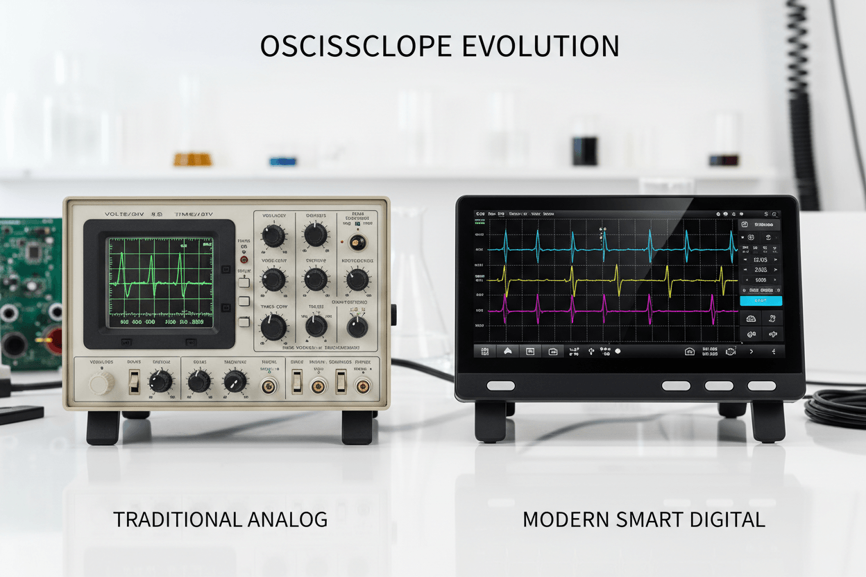 Traditional Oscilloscope vs Smart Touchscreen Oscilloscope