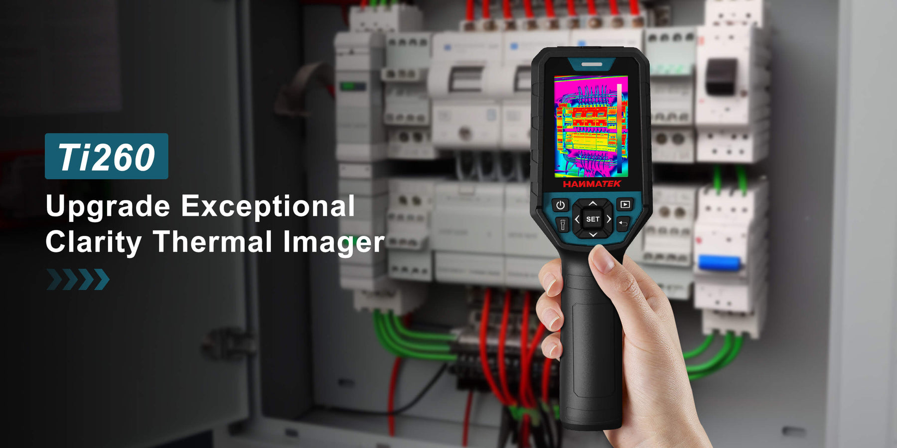 Hanmatek TI240 thermal camera comparison with TI260 showing exceptional clarity in thermal imaging.