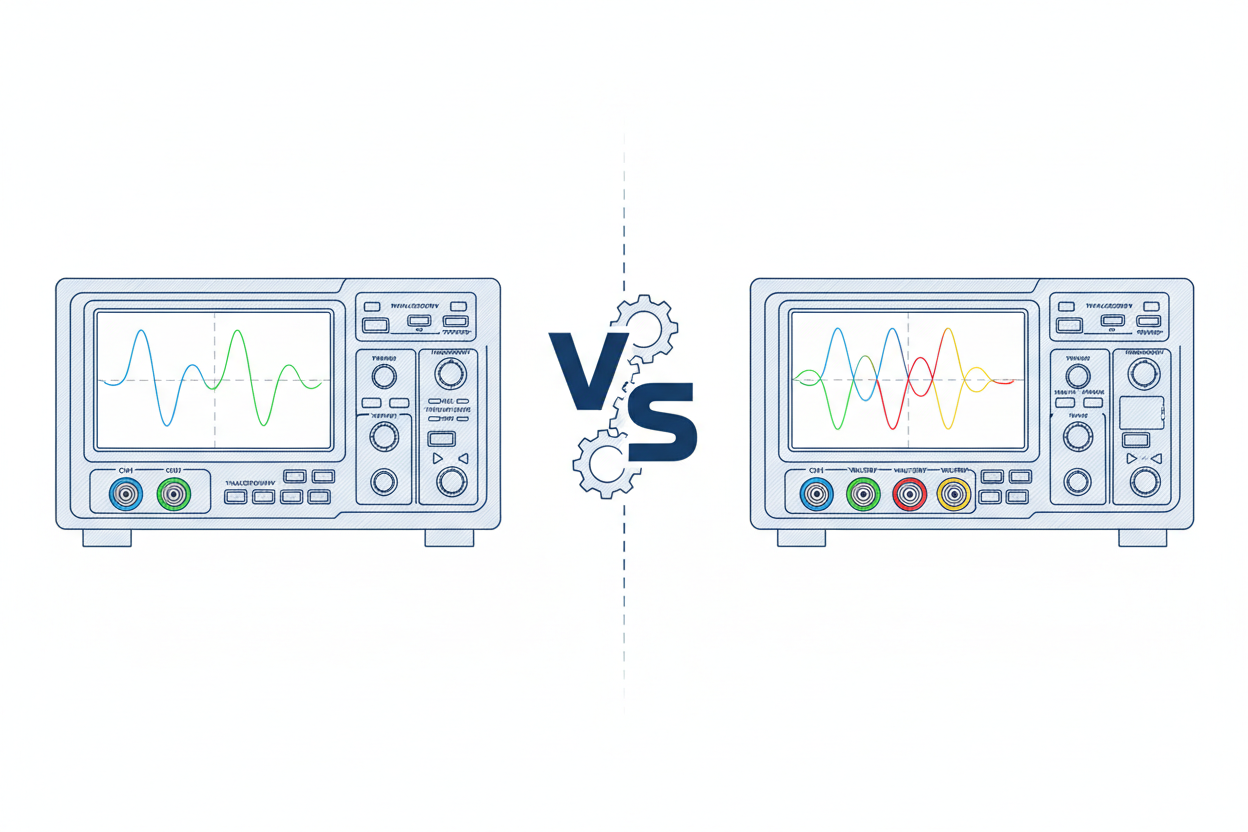 Benchtop Oscilloscopes 2-Channel vs 4-Channel: Which One Do You Really Need?