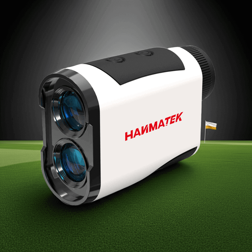 How to Choose the Right Golf Rangefinder for Your Skill Level - image of a golf rangefinder on the green.