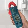 HANMATEK clamp meter designed for accurate and contactless current measurement during electrical troubleshooting