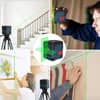 HANMATEK laser level for home improvement shown in various applications for construction and DIY projects