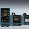 HANMATEK HM Series display featuring digital benchtop power supplies for electronics testing and measurement