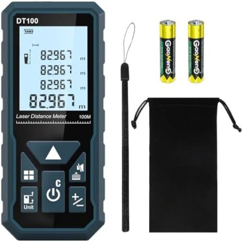High-precision laser distance meter collection featuring DT100 and DT50 models for accurate measurements