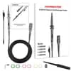 High-precision oscilloscope probe set with accessories for accurate signal measurement and waveform analysis