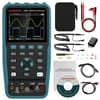 Compact 3-in-1 oscilloscope multimeter generator with a clear display and multiple measurement functions.