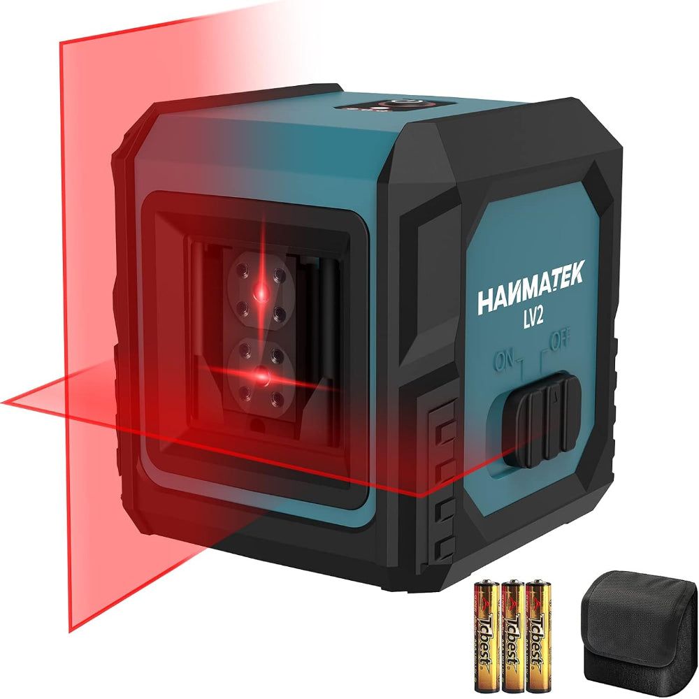 LV2 laser level tool for precise measurements and easy alignment in construction and DIY projects