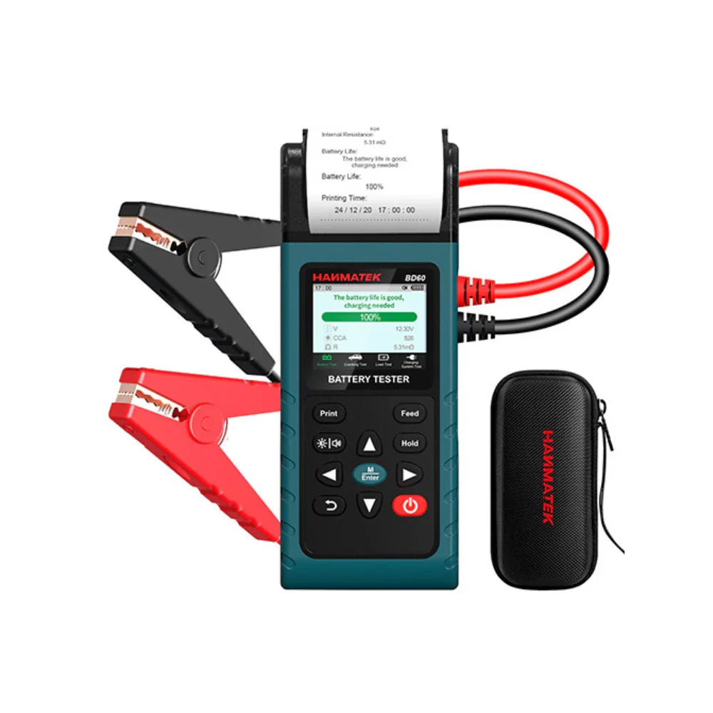 HANMATEK digital battery tester for cars designed for fast and reliable testing of battery health and charging systems