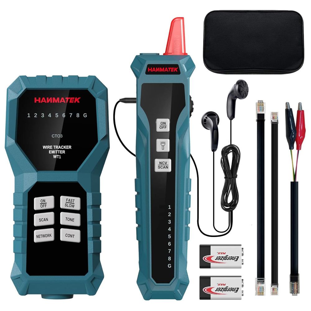 HANMATEK WT1 Network Cable Tester for precise cable diagnostics and troubleshooting for technicians