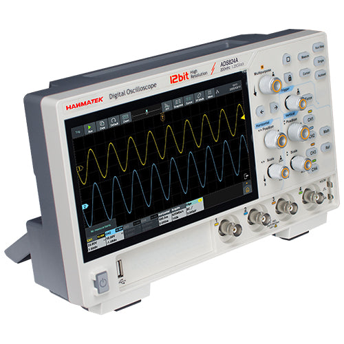 HANMATEK ADS824A 200MHz 4CH 12-Bit High-Resolution Digital Oscilloscope
