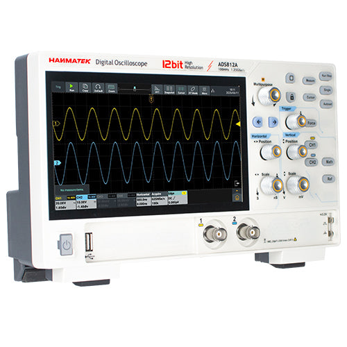 HANMATEK ADS812A 100MHz 2CH 12-Bit High-Resolution Digital Oscilloscope