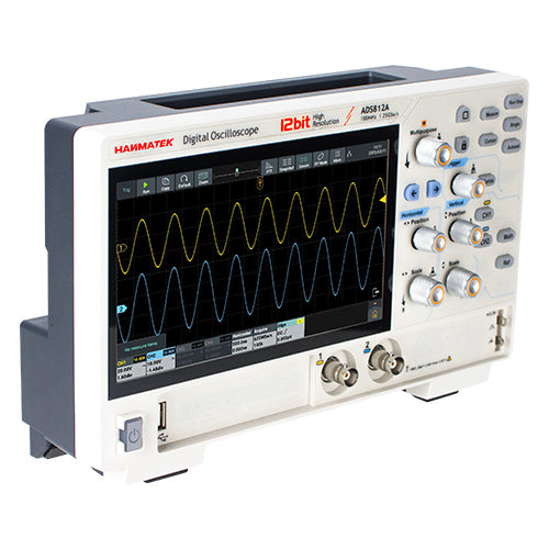 HANMATEK ADS812A 100MHz 2CH 12-Bit High-Resolution Digital Oscilloscope