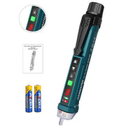 HANMATEK AC2 Non-Contact Voltage Tester features audible alarm, LED indicator, and dual voltage detection (12-1000V).