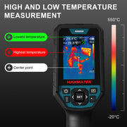 HANMATEK Thermal Camera with Resolution of 256 x 192 Pixels Ti260 Imaging Tool for Temperature Anomalies, Temperature Range -4℉ to +752 ℉,Rechargeable Li-ion Battery