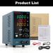 Adjustable DC Power Supply  with Output Enable/Disable Button HANMATEK HM310 Mini Variable Switching Digital Bench Power Supply with USB Charging