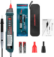HANMATEK Pen Type Digital Multimeter, Electrical Tester with NCV,AC/DC Voltmeter Ammeter Ohmmeter, Resistance, Live Line Digital Testers with Backlit and Flashlight