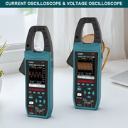 HANMATEK CO601 Clamp Oscilloscope, 5MSa/s Sampling Rate, 1MHz Bandwidth, 600A AC/DC Current Measurement, 1000V Voltage Detection, True RMS, Auto/Manual Range, Bluetooth Data Logging