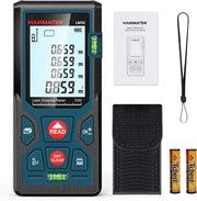165ft/50m Laser Measure Ft/in/M Switching LM50 Laser Measurement Tool Devices with 2 Bubble Levels Distance Meter,Large Backlit LCD