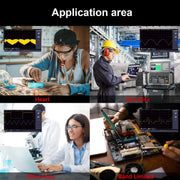 HANMATEK 110mhz Bandwidth DOS1102 Digital Oscilloscope with 2 Channels and Screen 7 inch / 18 cm, TFT-LCD Display, Portable Professional Oscilloscope Kit with 500 MS/s *2 Sampling Rate