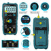 HANMATEK Digital Multimeter Auto-Ranging Voltmeter 6000 Counts TRMS Smart Electrical Tester with Non-Contact Voltage Function NCV Measures AC/DC Voltage&Current Resistance Continuity