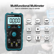 HANMATEK Digital Multimeter Auto-Ranging Voltmeter 6000 Counts TRMS Smart Electrical Tester with Non-Contact Voltage Function NCV Measures AC/DC Voltage&Current Resistance Continuity