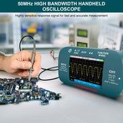 Hanmatek HO15 Handheld Digital Oscilloscope using in reparing