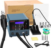 Soldering station with accessories on a white background