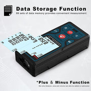 HANMATEK® Laser Distance Meter for Professionals with Data Storage and Plus Minus Functions