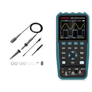 HANMATEK® handheld oscilloscope with probes, offering 3 in 1 oscilloscope multimeter features for precision measurements