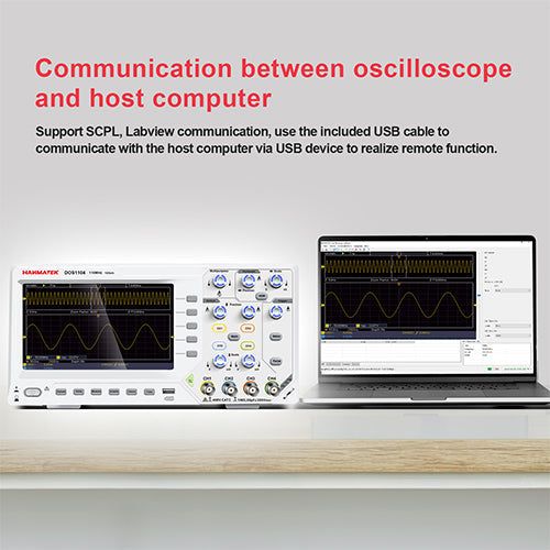 HANMATEK® DOS1104 110 MHz Benchtop Oscilloscope Precision — Hanmatek