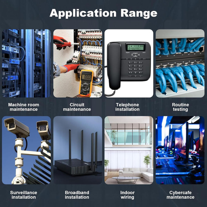 HANMATEK® network cable tester for various applications like broadband installation and routine testing