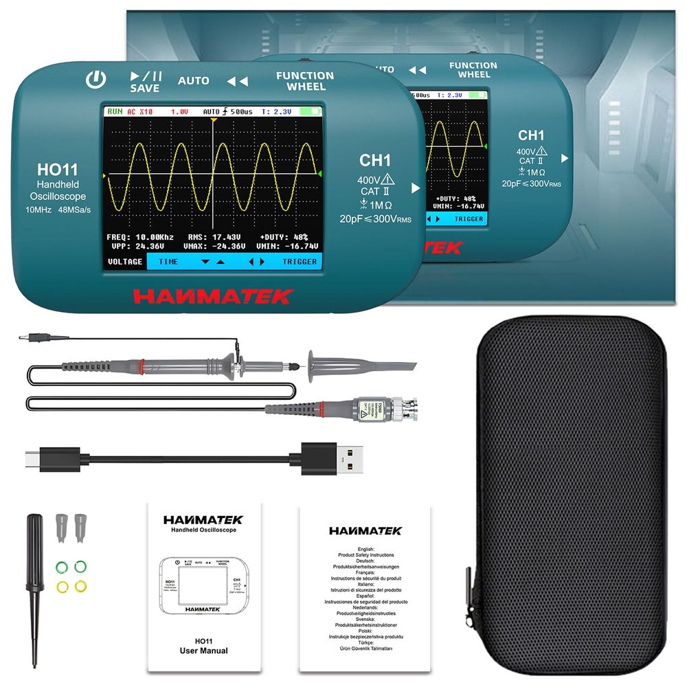 HANMATEK® HO11 Handheld Oscilloscope for Precision Measure - Hanmatek